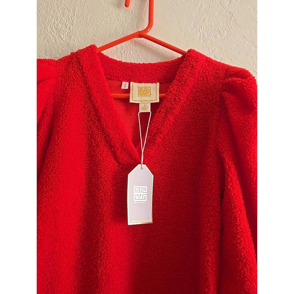 Emily McCarthy Julia Sweater Dress Sz Small Red Pullover NWT - Picture 3 of 7